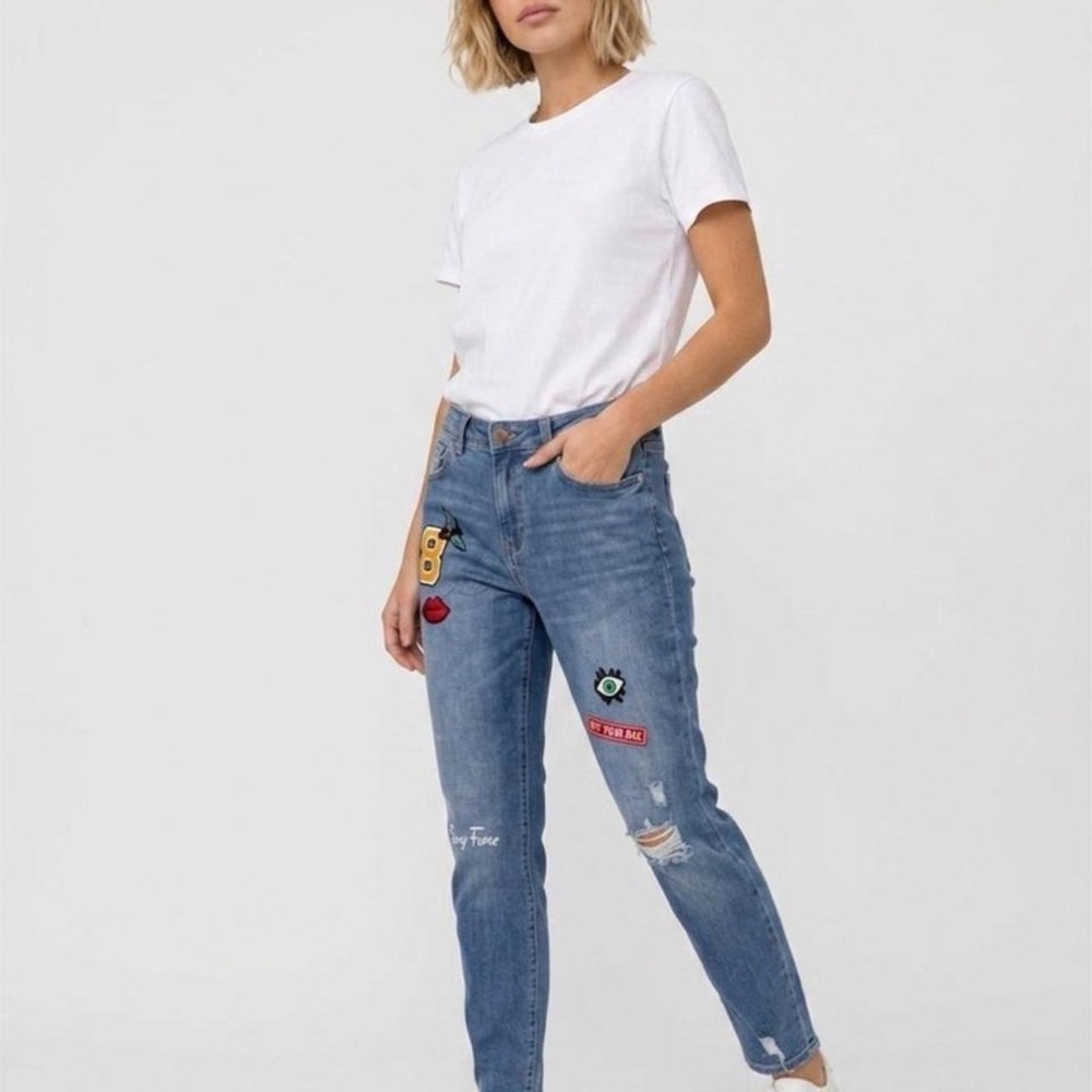 H&M Embellished Skinny Jeans Size 10